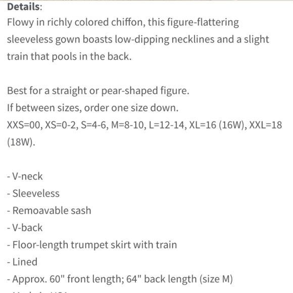 Show Me Your Mumu Gown Jenn Tie Chiffon V Neck Blue Size Large NWT - Picture 12 of 12